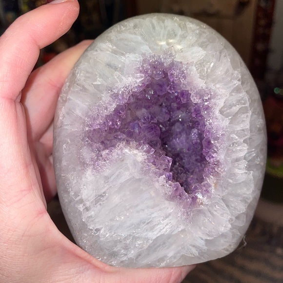 Quartz and amethyst druzy freeform - Picture 6 of 14